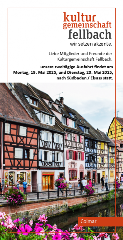2025 Reiseprospekt Südbaden & Elsass Kulturgemeinschaft Fellbach (1)