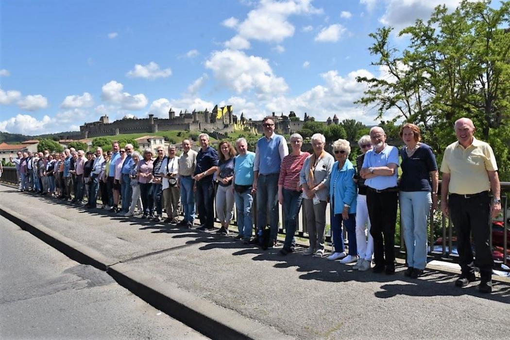 Gruppenbild vor Carcassonne